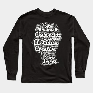 A head full of chain maille Long Sleeve T-Shirt